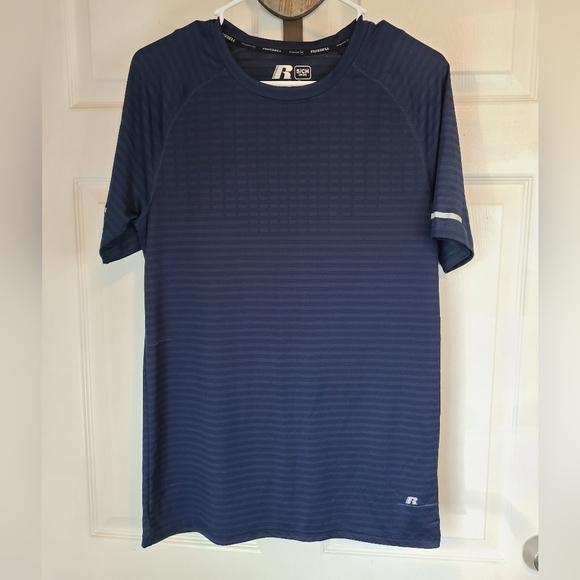 (159) Russell Athletics Training Dry-Power 360 Shirt, Size: Small Color: Blue - Picture 2 of 10